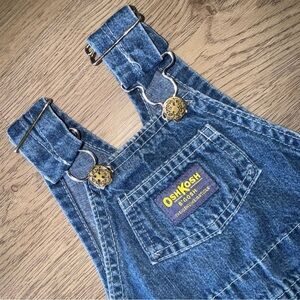 Vintage OshKosh B'Gosh Baby Denim Jean Overalls Vestbak 24 Months USA Made